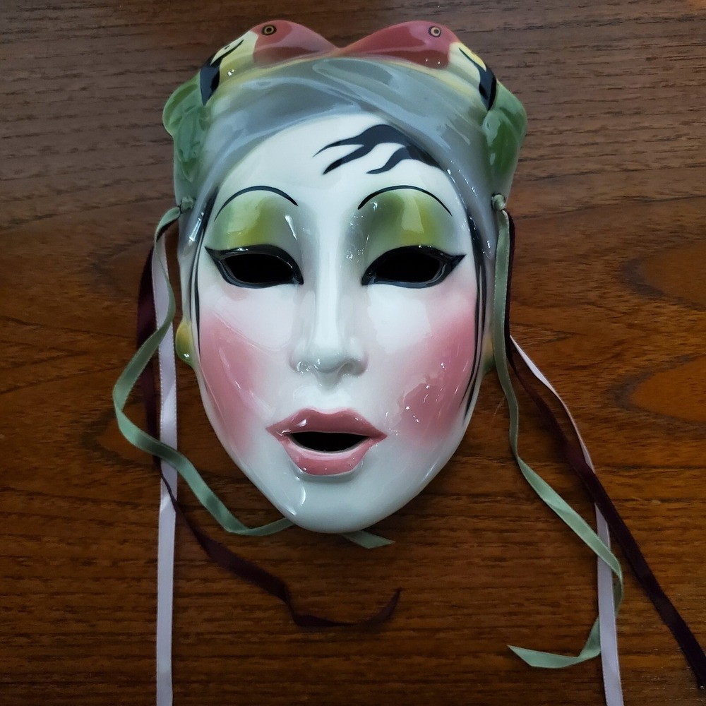 Clay Art Wall Mask, Claudia Cohen "Flamingo Dancer"‎ Design, About Face Line